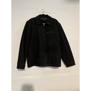 SIZE LARGE OLD NAVY GRAY WOOL BLEND SUPER WARM ZIP UP JACKET